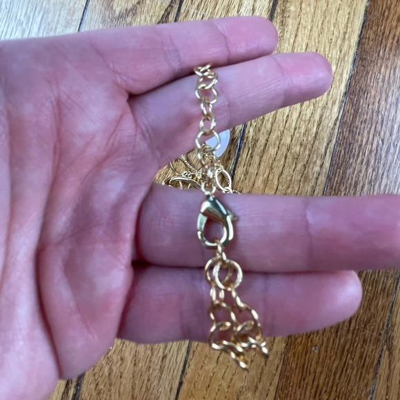 J Crew Gold and  jeweled necklace - Picture 4 of 6